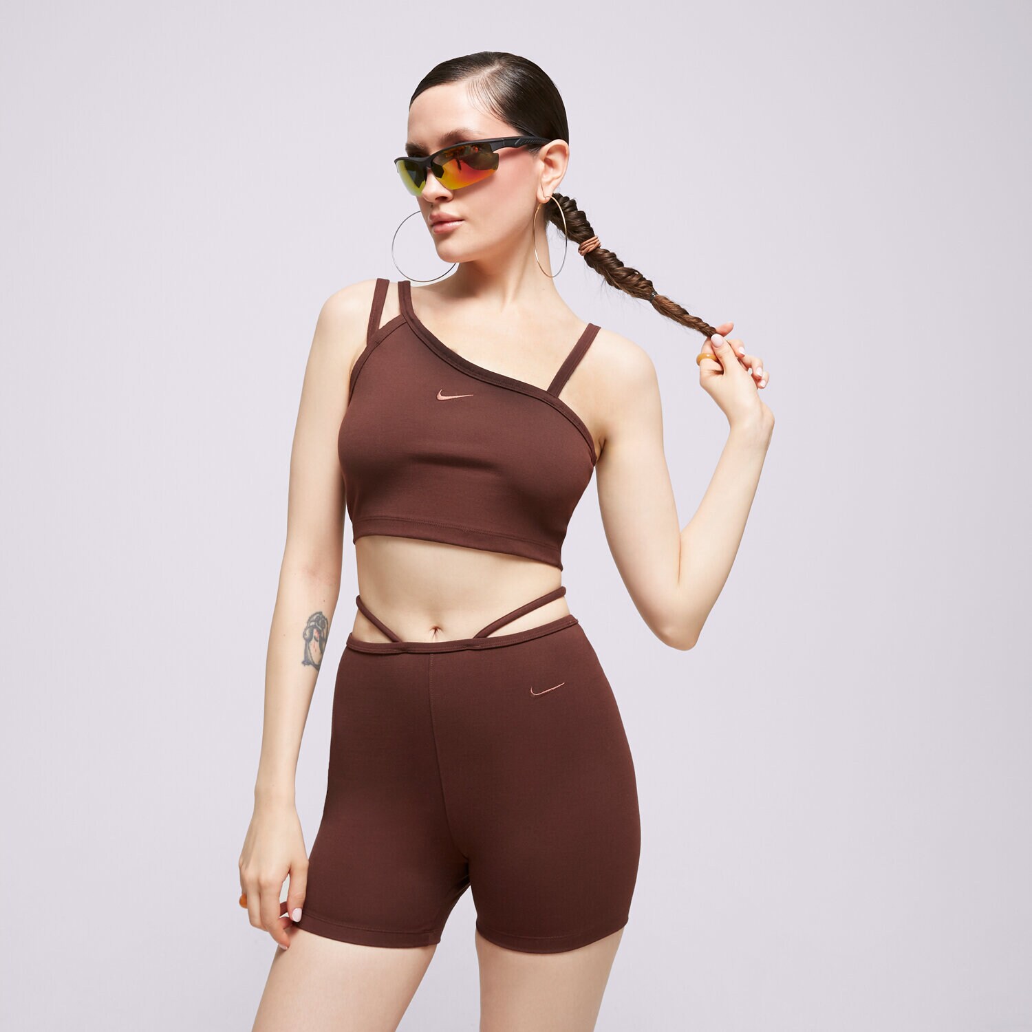 Ženske majice NIKE TANK DV7926-227 smeđa