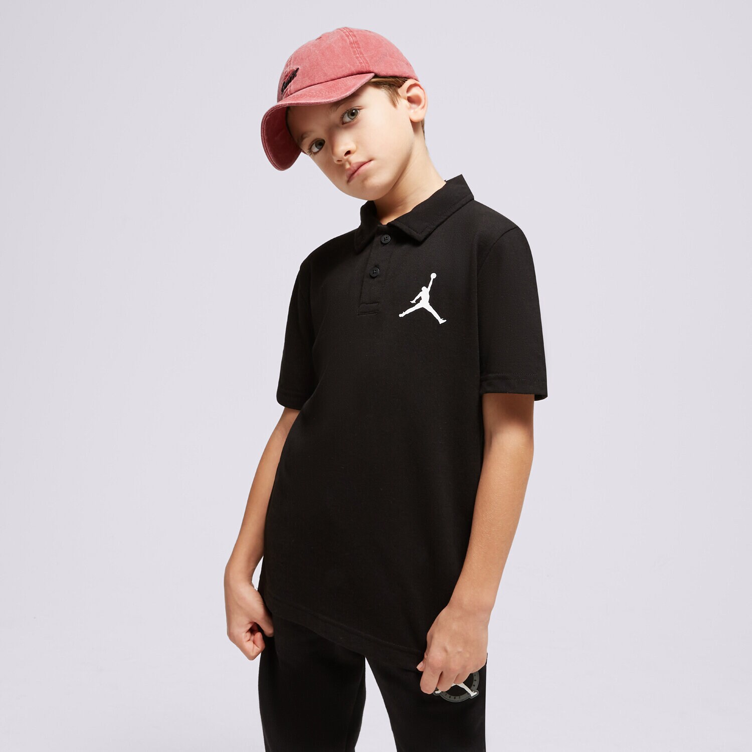 Dječje majice JORDAN T-SHIRT POLO JDB JUMPMAN POLO BOY 95C217-023 crna