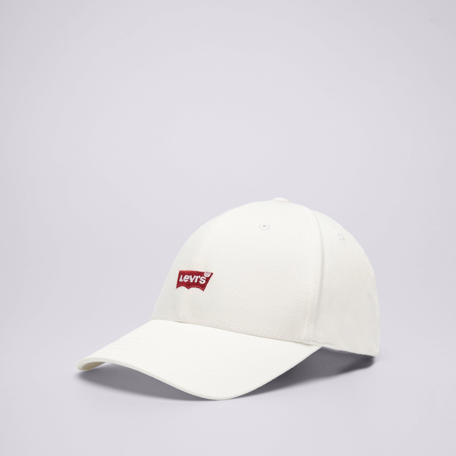 Dječje kape sa šiltom LEVI'S KAPA HOUSEMARK FLEXFIT CAP D7723-0001 bijela