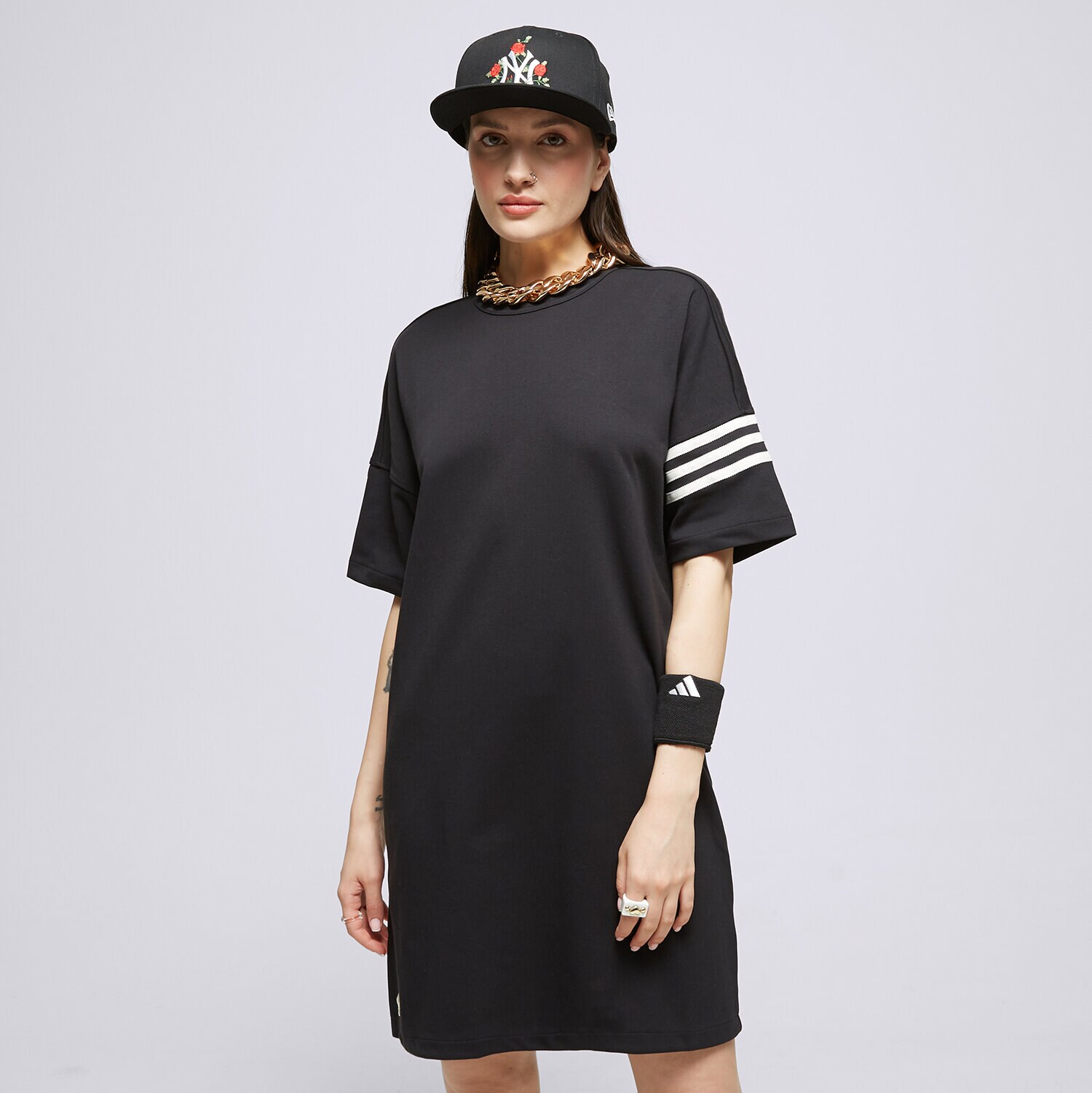 Ženske haljine i suknje ADIDAS TRENIRKAS TEE TRENIRKAS IB7309 crna
