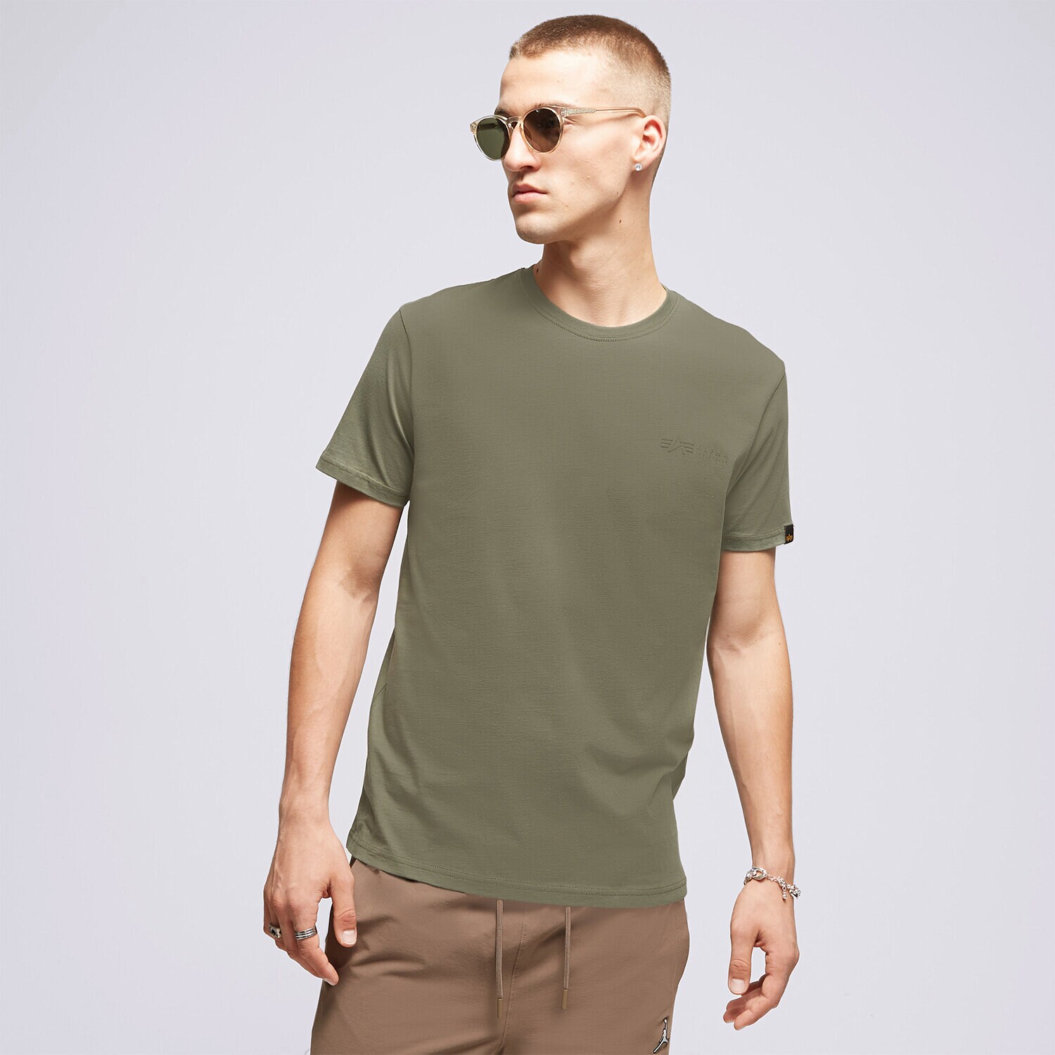 Muške majice ALPHA INDUSTRIES T SHIRT AIR FORCE 138505142 kaki