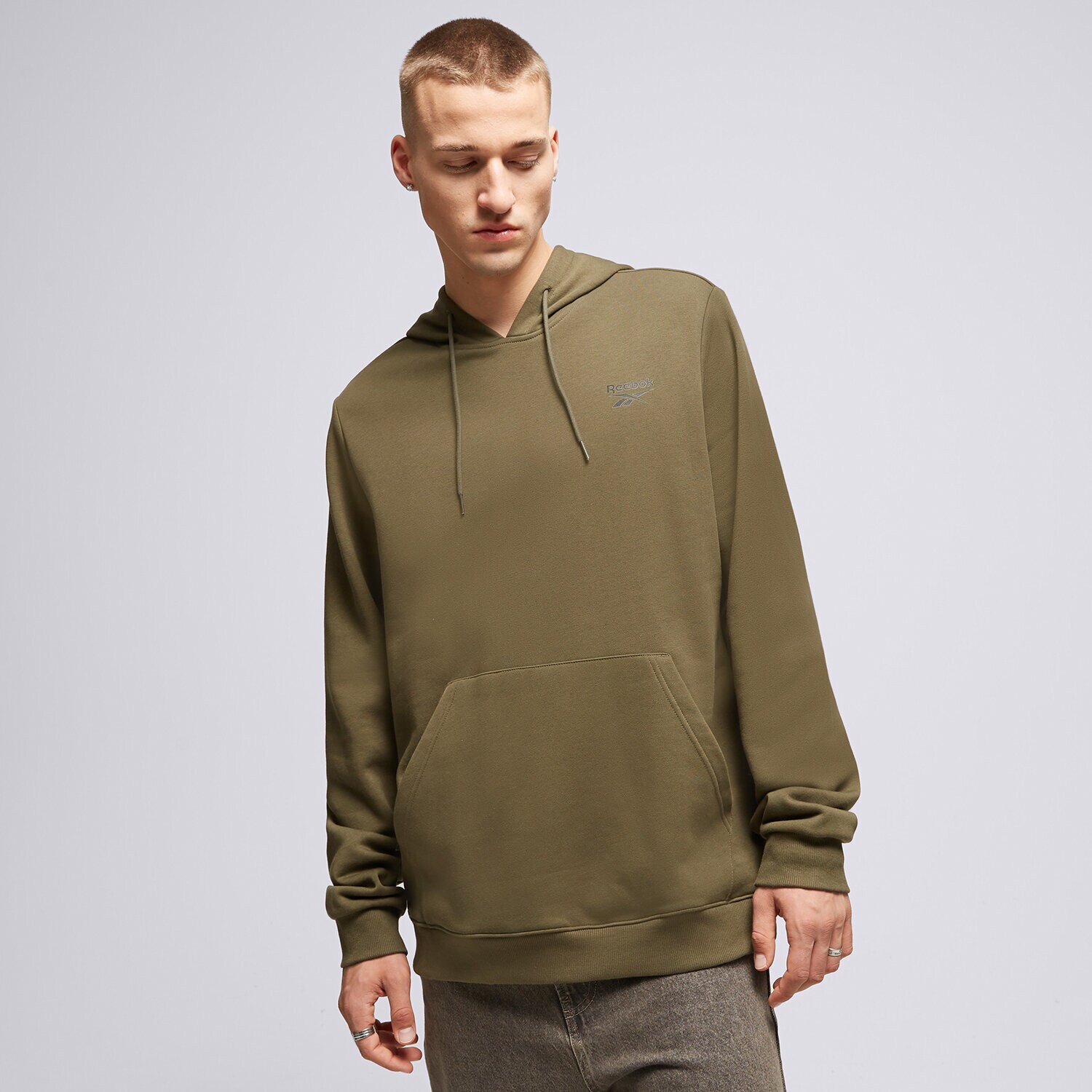 Muške dukserice REEBOK VESTA S KAPULJAČOM RI LEFT CHEST LOGO HOOD 100071618 crna