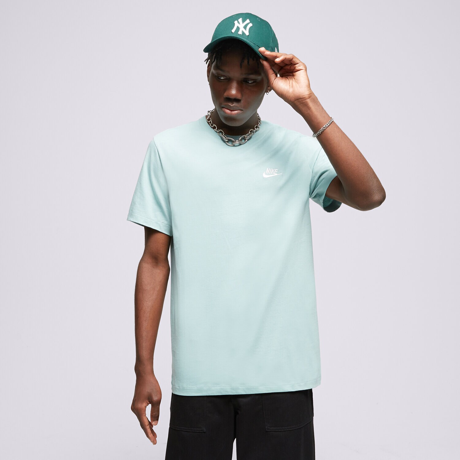 Muške majice NIKE T-SHIRT NIKE SPORTSWEAR CLUB AR4997-310 tirkizna