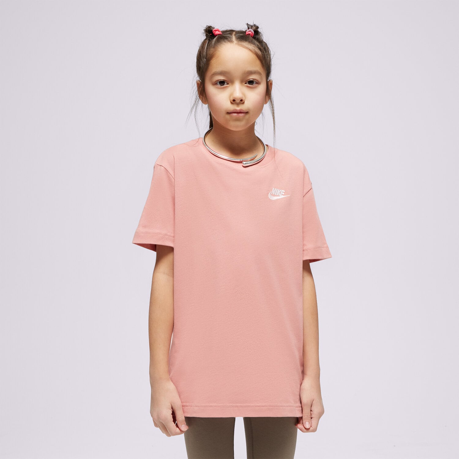 Dječje majice NIKE T-SHIRT G NSW TEE CLUB SS GIRL FD0927-618 ružičasta