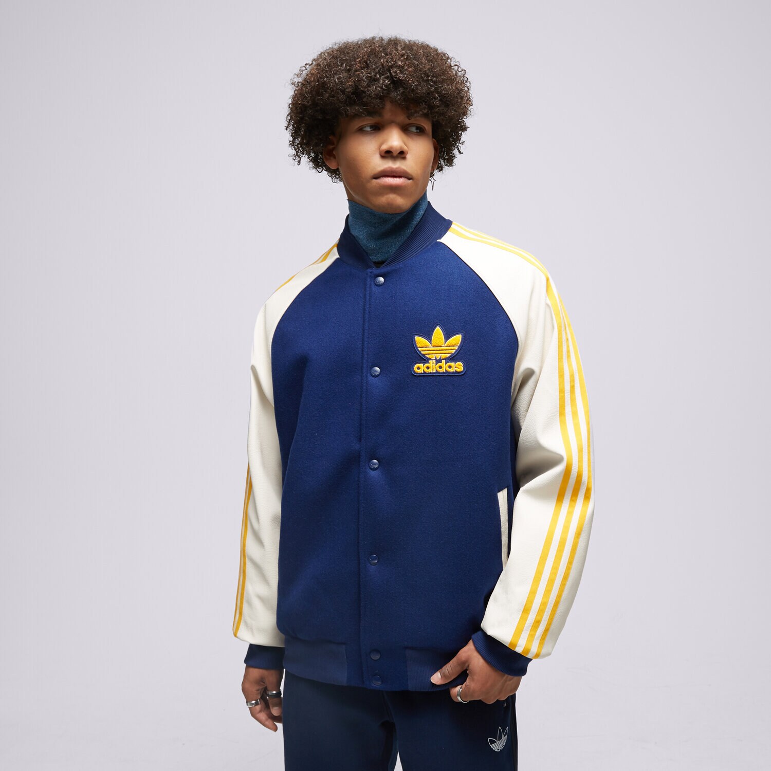 Muške prijelazne jakne ADIDAS JAKNA SST VARSITY IL2574 plava