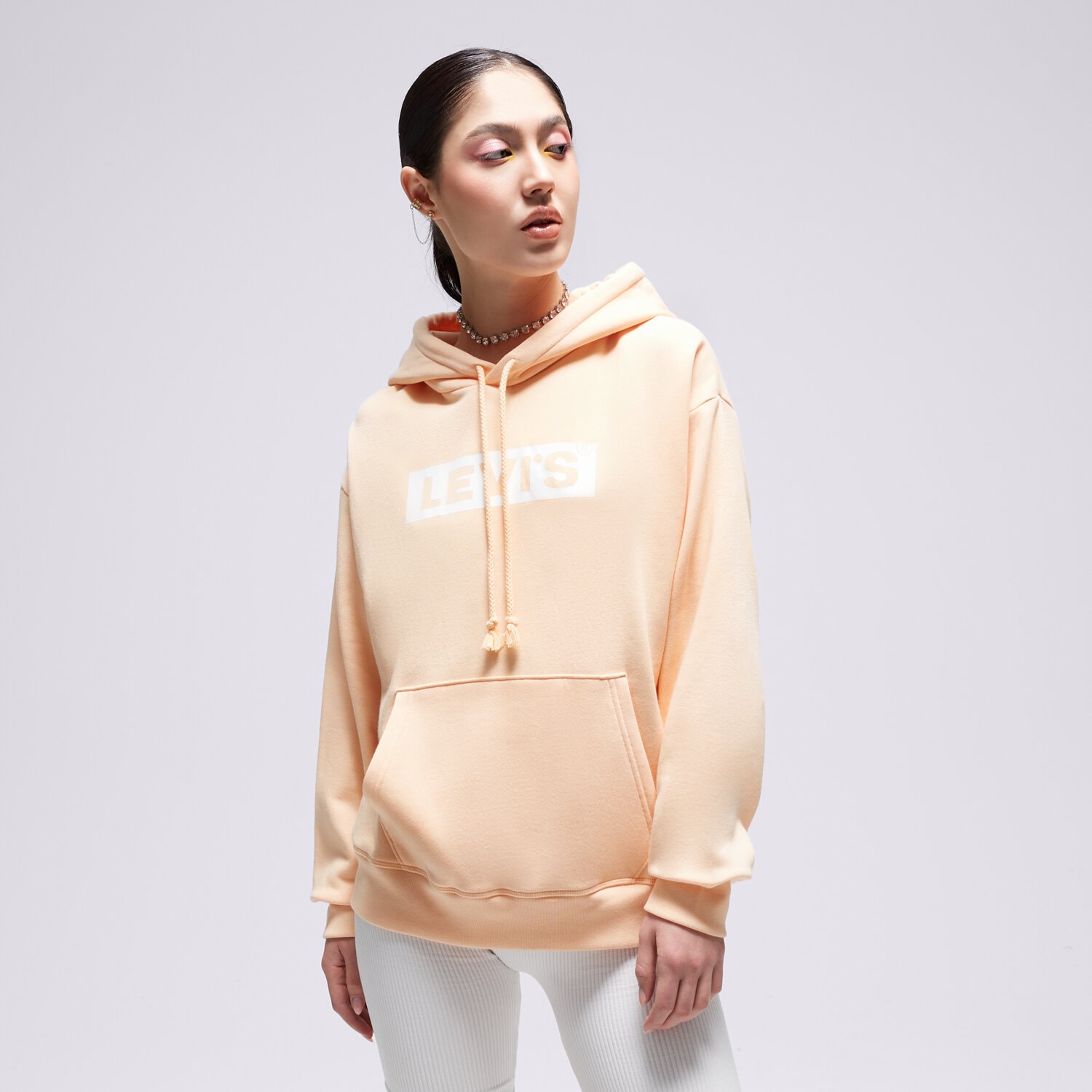 Ženske dukserice LEVI'S VESTA S KAPULJAČOM GRAPHIC STANDARD 18487-0250 žuta