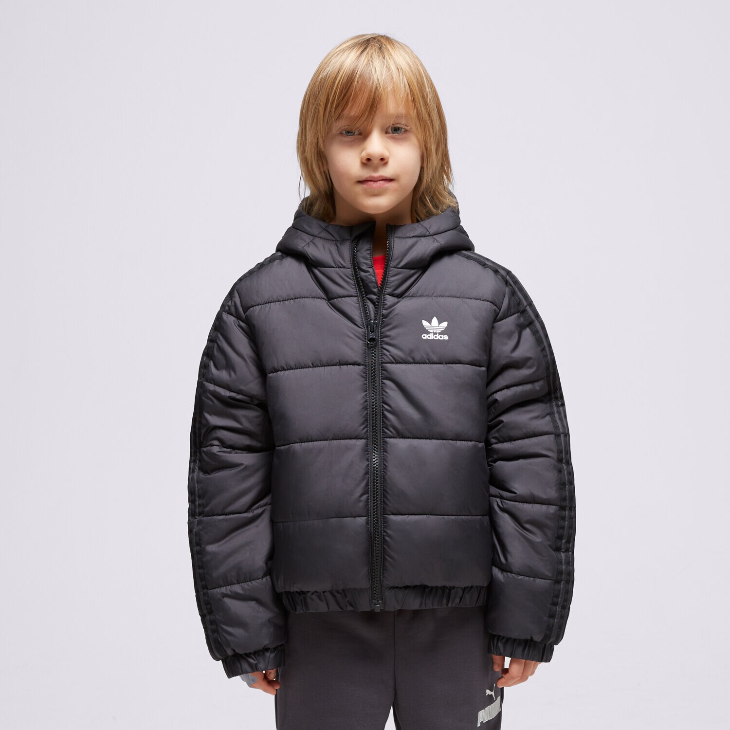 Dječje zimske jakne ADIDAS GIRLS' CROPPED PADDED JACKET JUNIOR  H43927 crna
