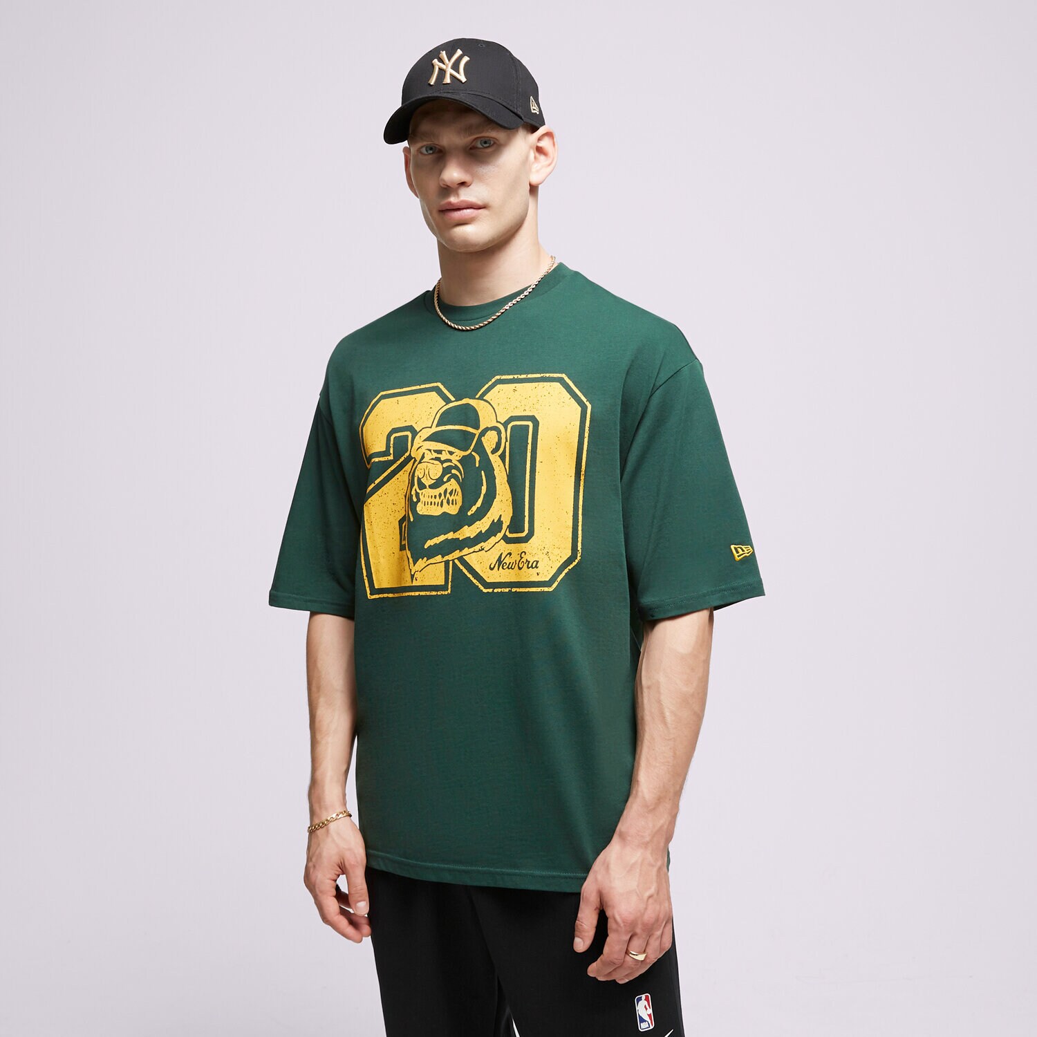 Muške majice NEW ERA T-SHIRT NE LIFESTYLE OS NONE 60416418 zelena