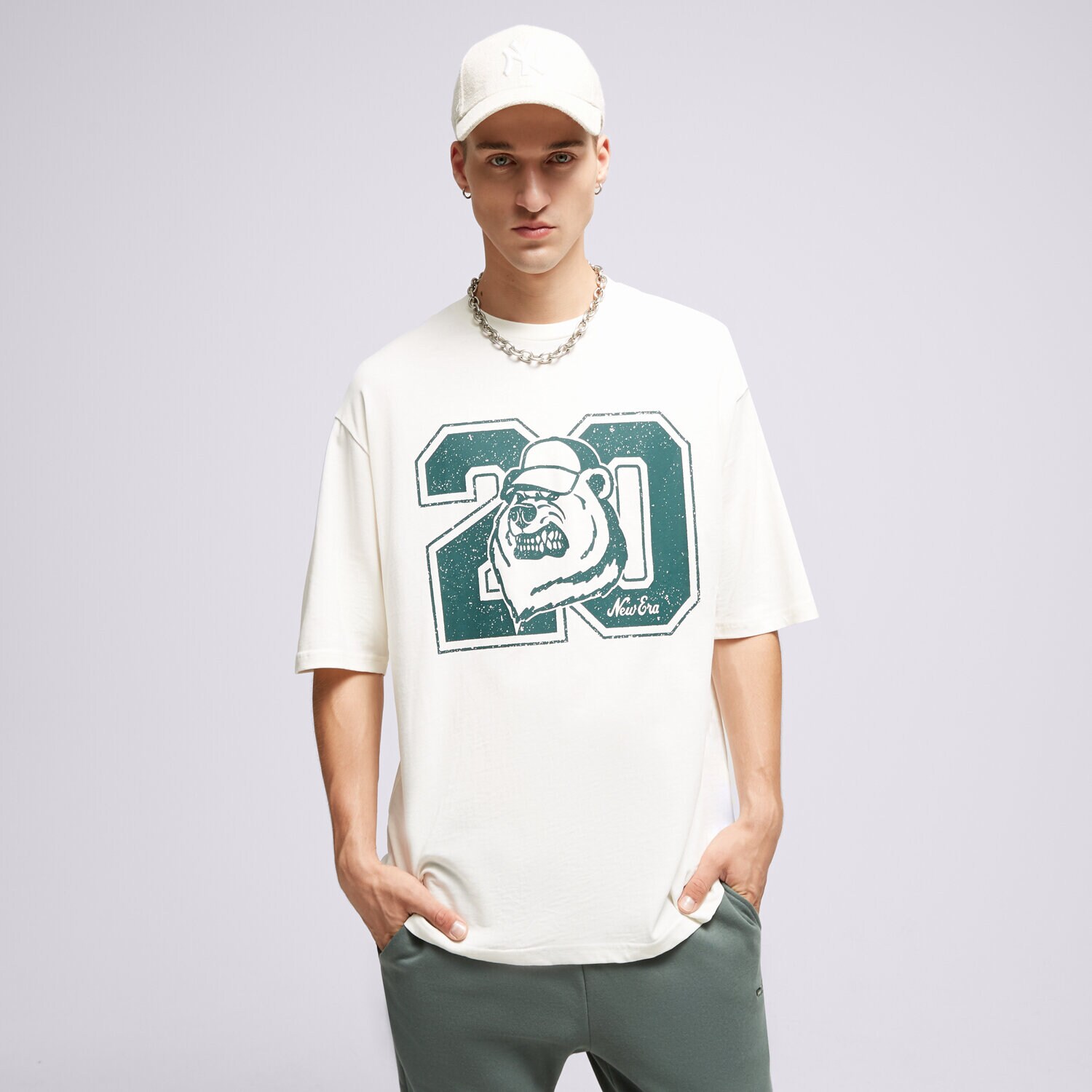 Muške majice NEW ERA T-SHIRT NE LIFESTYLE OS NONE 60416428 bijela