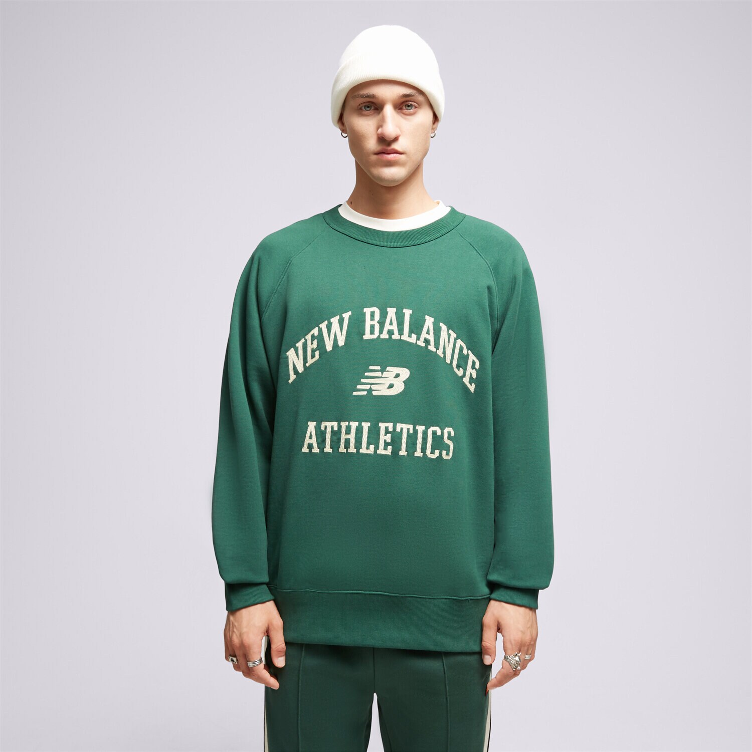 Muške dukserice NEW BALANCE VESTA NB ATHLETICS VARSITY CREW MT33550NWG šarena